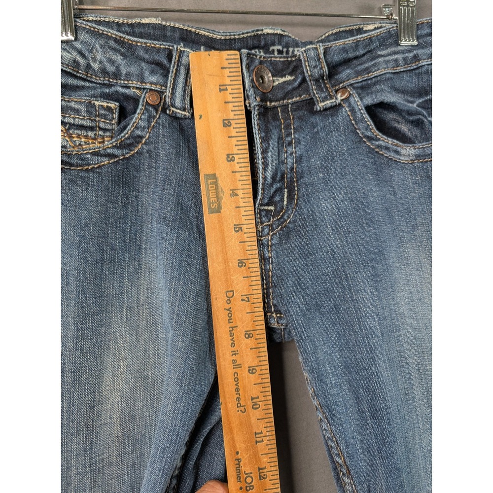 Cowgirl Tuff Co Womens Blue Denim Bootcut Jeans W28 L35 Low Rise - Picture 5 of 8